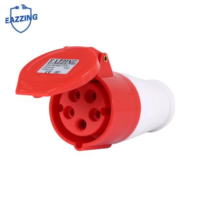 China Commercial industrial waterproof type 215 IP44 level socket and socket extension line 16A 32A 380V 3pin 4pin waterproof distribution box for sale