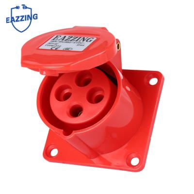 China Commercial industrial waterproof type 314 IP44 level socket and socket extension line 16A 32A 380V 3pin 4pin waterproof distribution box for sale