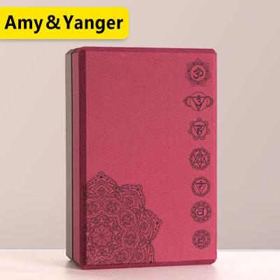 China High Density Amazon Yoga Block EVA Foam Yoga Brick Durable Custom Printed Eco Recycled Non Toxic for sale