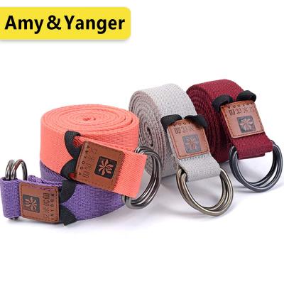 China cotton nylon yoga stretch tie strong durable yoga belt YB-183 for sale