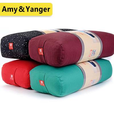 China cotton yoga bolster pillow rectangle support chushions YP-R1 for sale