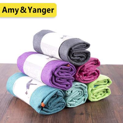 China Microfiber Double Layer Fleece Yoga Towel , Quick Dry And Nice Sweat Absorb 183x63cm for sale