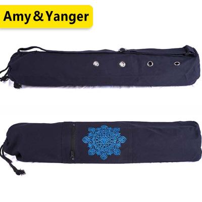 China High Quality Yoga Exercises BSCI Factory Canvas Yoga Mat Carry Bag With Air Holes for sale