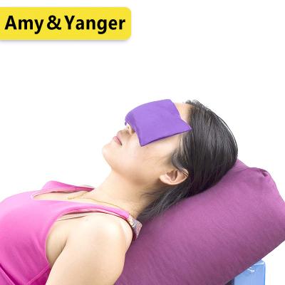 China BSCI Factory Yoga Lavender Eye Pillow Cooling Silk Cotton for sale