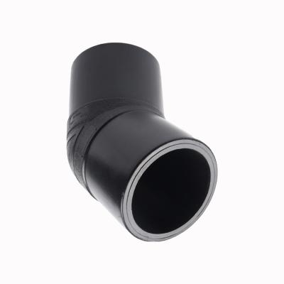 China HDPE 2021 Sdr11 Pn16 Good Delivery 45 Degree Elbow Pvc Fittings Various Pipe for sale