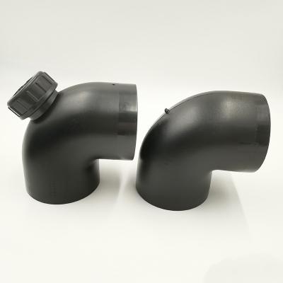 China HDPE 90 Bend Elbow SIPHONIC LAYER DRAINAGE FITTINGS for sale