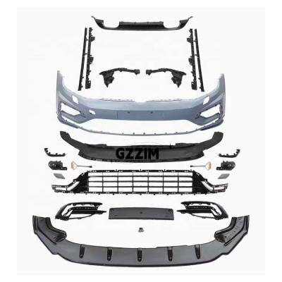 China VW Golf 7.5 R 2017-2019 Car Body Kit Voor Golf 7.5 R 2017-2019 Zwart Wit Kleur Te koop