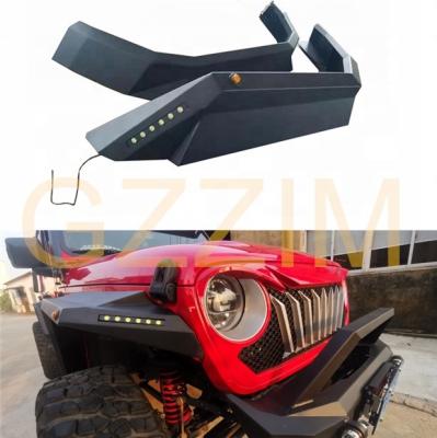 China 4x4 Steel Aluminum Alloy Car Fender Flare With Light For WranglerJL for sale