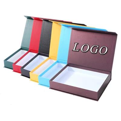 China Craft Brown Recyclable Custom Printed Large Fancy Packaging Clothes Cardboard Magnet Box With Logo for sale