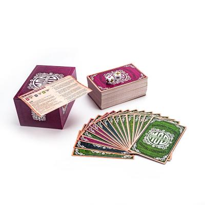 China Custom Printing Drunk Paper Party Playing Board Games Drinking Card Games For Adults for sale