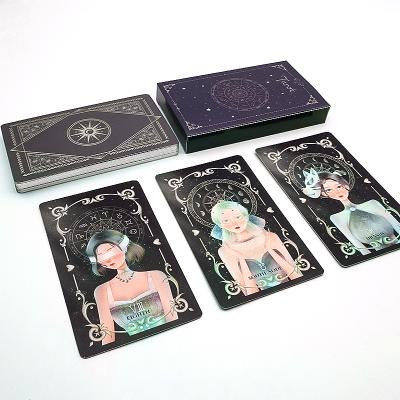 China Wholesale Custom Printing Gold Paper Retail Goddess Free Sample SFT Oracle Tarot Cards With Book for sale