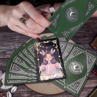 China Custom Printed Cheap Bulk Rose Gold Full Color Paper/Silver Foil Oracles Tarot Deck Cards With Box for sale