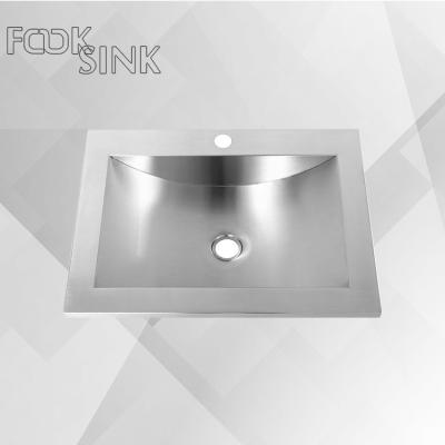 China Cheap Single Bowl Without Faucet Price Kitchen Sink Farmhouse Topmount Stainless Steel Kitchen Sink 7540 for sale