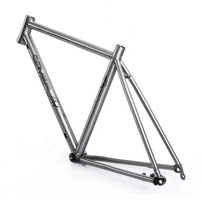 China Road Bikes COMEPLAY Road Disc Brake Flat Amount Titanium Bike Frame for sale