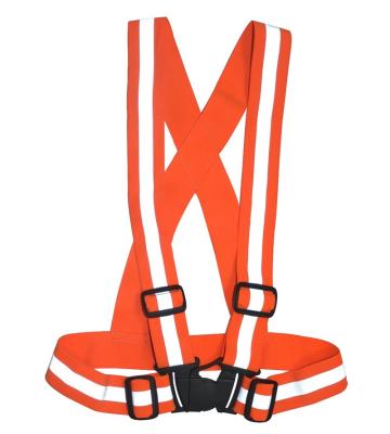 China Comfortable Outdoor Adjustable Elastic Safety Vest Lightweight Reflective Recycling Tape for sale