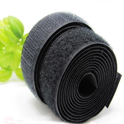 China Durable Hook Loop Tape Roll Fastening Band Nylon Hook Loop Strap for sale