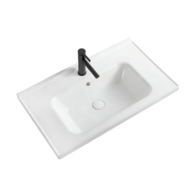 China Factory Supply Rectangle Lavabo Cabinet Bathroom Vanity Sink Ceramic Pedestal Wash Basin Easy To Clean for sale