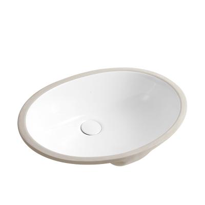 China Easy To Clean Cheap Price Under Counter Wash Basin Sink Oval Shape Cabinet Bathroom Sinks for sale