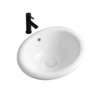 China Smooth Surface Sanitary Ware Cheap Oval Bathroom Countertop Price Ceramic Vanity Sinks for sale