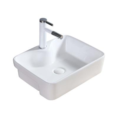 China Half Hung Basin High Quality Factory Outdoor Washbasin Sinks Smooth Outdoor White WC Small Basin for sale