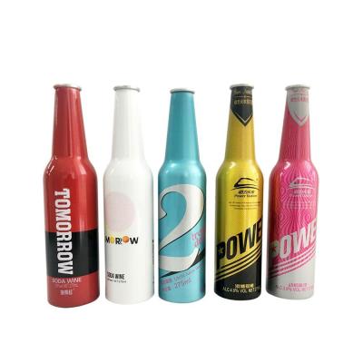 China Wholesale 375ml Personal Care Aluminum Soda Aluminum Screw Cap Empty Bottle for sale