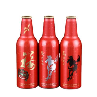 China Personal Care Wholesale Personalized Custom Aluminum 500ml 700ml 750ml Frosted Vodka Beer Bottle for sale