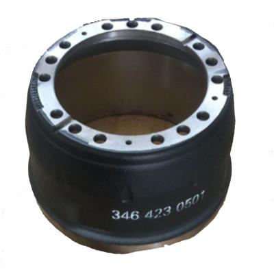 China High Quality HT250 Truck Spare Parts Truck Brake Drum 3464230501 For Mercedes Benz for sale