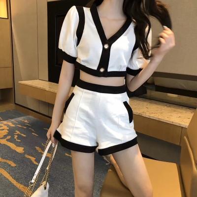 China New Design Hot Sale Sweater Apparel Breathable 2 Piece Set For Women for sale