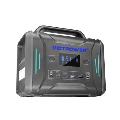 China Victpower outdoor power bank 300w lifepo4 wireless charging station portable solar power station for sale