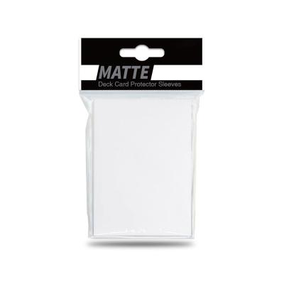 China Other Matte Deck Card Protector Game Trading Card Sleeves Size 66x91mm Standard White Color for sale