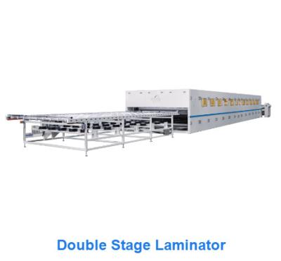 China machinery & Hardware Automatic Double Stage Laminator Hot Melt Laminating Machine Solventless Vacuum Well For Cell Module for sale