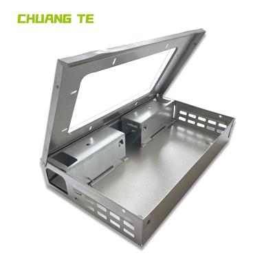 China Factory Direct Viable Window With Plastic Window Metal Clamshell Mousetrap Galvanized Mouse Trap Mouse Catch Box for sale