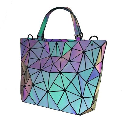 China Eco - Friendly Tote Bag Holographic Tote Shopping Bag With Logo Gift Bag for sale