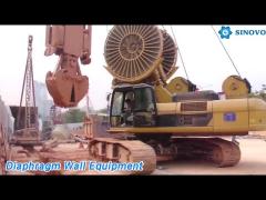 Hydraulic Diaphragm Wall Equipment Grab 500KN 80m Depth High Efficiency