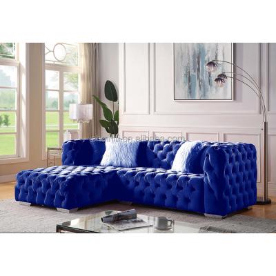 China Chainiti Sofa New Design Sectional Chesterfield Sofa Set Velvet Living Room Home Sofa Set MS2086C for sale