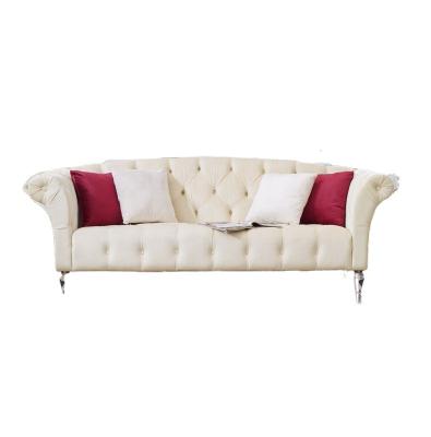 China Wholesale Dongguan Classic Tufted Furniture Fabric Chesterfield Button Tufted Sofa Room Sofa Set Design For Living for sale