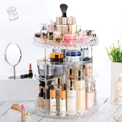 China New Viable Cosmetic Box Desktop Storage Cabinet Acrylic Storage Box With Drawer Makeup Organizer Vanity Box for sale