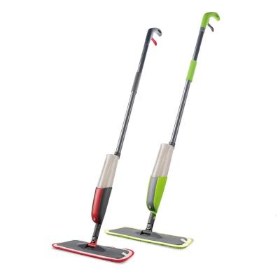 China Durable Foldable Flat Broom Long Handle Microfiber Aluminum Household Cleaning Water Spray Broom for sale