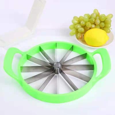 China Viable Wholesale Steel and PP Fruit Splitters Windmill Slicer Splitter Watermelon Slicing Tool for sale