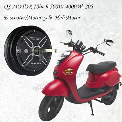 China IP54 10inch 1500W 205 45H V2 48V BLDC Brushless Electric Scooter Motorcycle Hub Motor for sale