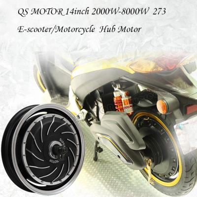 China IP54 14inch 4000W 273 40H V2 Brushless DC Electric Scooter Motorcycle Hub Motor for sale