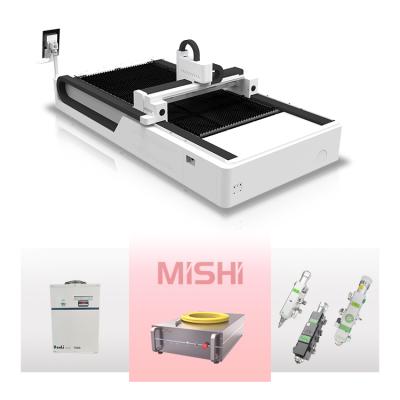 China Mingshi Product Water Cooled Hot 1530 CNC Cut 1000w 1500w Metal Fiber Laser Cutting Machine for sale