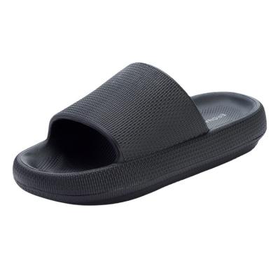 China Custom Customized Custom Made Black Men Women PVC Logo Beach Shower Bath Slippers OEM Slides Shoes Sandal Slippers Refine Empty Slide Sandal Slippers for sale