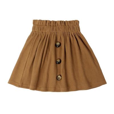 China Anti-wrinkle Newborn Baby Clothes Fall Clothing Thick Ribbed Cotton High Waist Skirt Girls' Skirt for sale