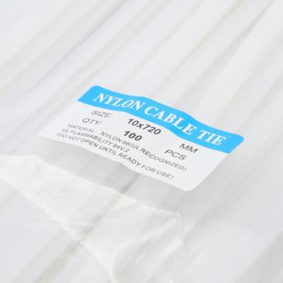 China Plastic Acid / Erosion Resistant / Good Insulation Self Locking Nylon Cable Tie Manufacturers , White Cable Ties for sale