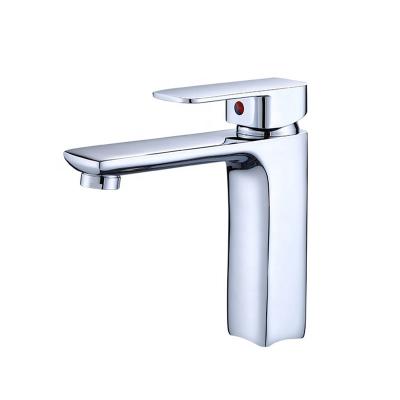 China Other Contemporary Minimalist Bathroom Single Hole Basin Water Faucet Mixer Tap Brass Wash Faucet for sale