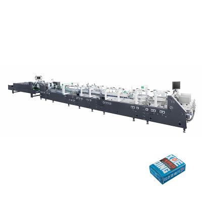 China Automatic Food Wenzhou Fast Food Carton 4&6 Corner Folder Gluer Machine for sale