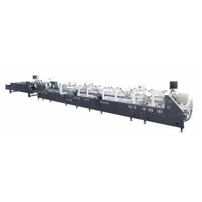 China ZH-L1100S Fully Automatic Food Straight Line High Speed ​​Carton Folding Gluing Machine for sale