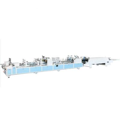 China Paperbox folder gluer machine ZH-780APC Automatic Crash-lock bottom cartons folding gluing machine for sale