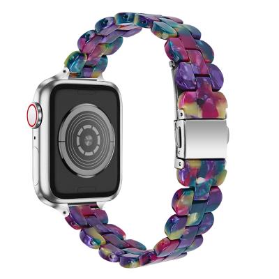 China Wrist Style Resin Strap For Series 7/6/5/4/3/2/1/SE,Apple Watch Band Band 41mm 40mm 38mm For Apple Watch Replacement Strap Strap for sale